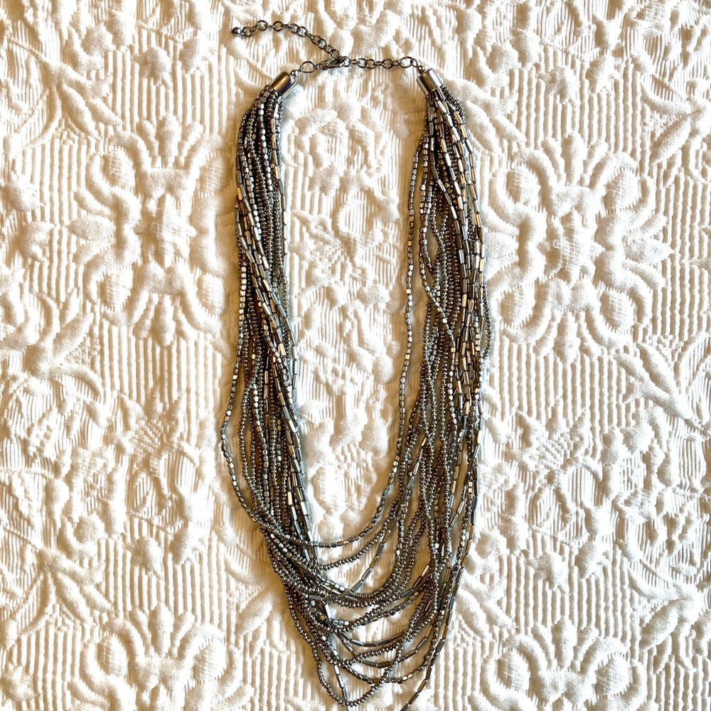 Multi-Strand Silver Necklace - Picture 9 of 9
